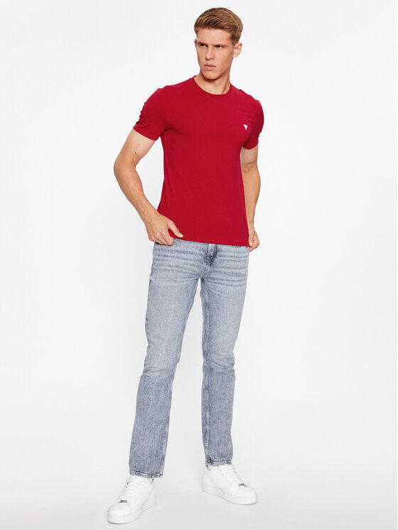 Guess Guess T-särk M2YI24 J1314 Punane Slim Fit