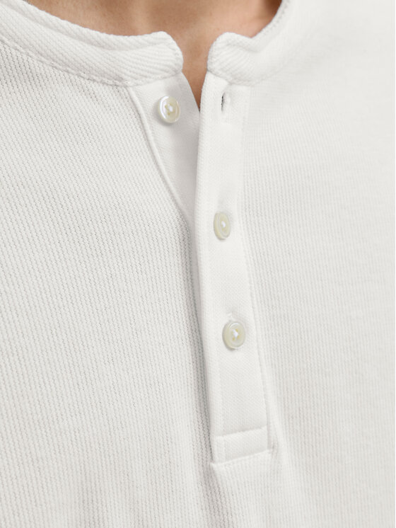 Jack & Jones Jack & Jones S dlhými rukávmi Blutyrell 12266583 Biela Regular Fit