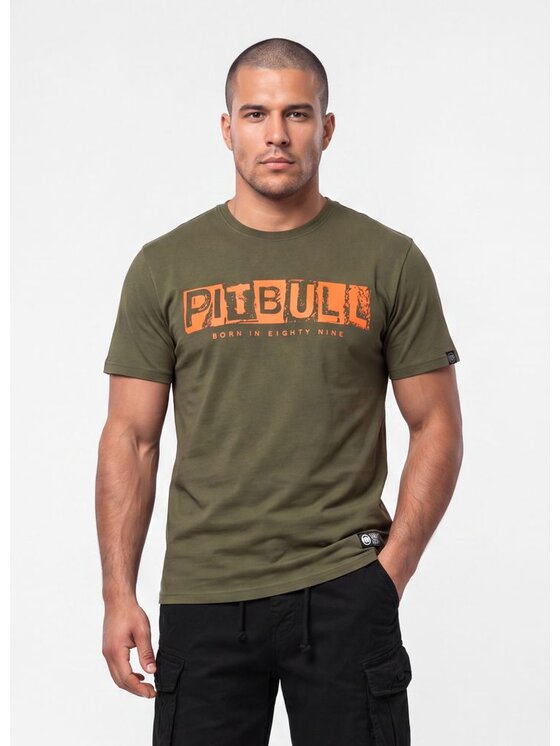 PITBULL PITBULL T-Shirt BLACKY Zielony Regular Fit