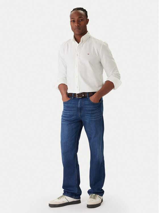 Tommy Jeans Tommy Jeans Ing Oxford DM0DM22836 Ekru Regular Fit