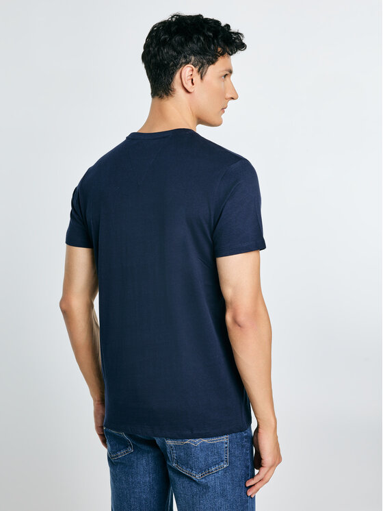 BIG STAR BIG STAR T-Shirt TECHMUNEN Granatowy Basic Fit