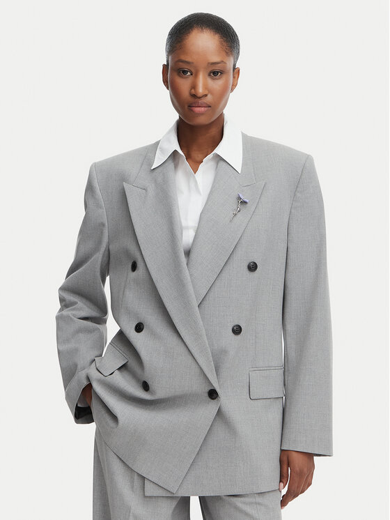 HUGO Sacou Antegi 50554018 Gri Relaxed Fit