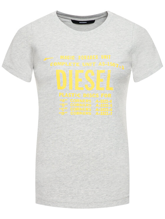 Diesel Diesel T-Shirt T-Sily-Zf 00SYVT 0091A Szary Regular Fit
