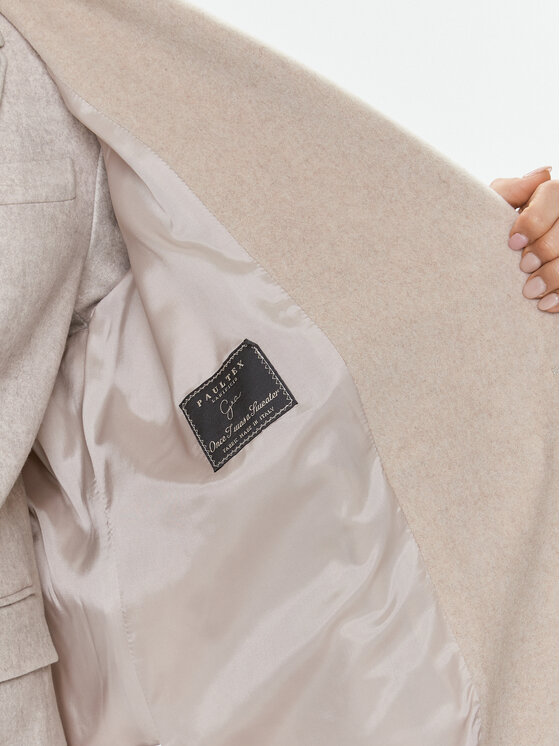 Herskind Herskind Wollmantel Zion 4900816 Beige Regular Fit