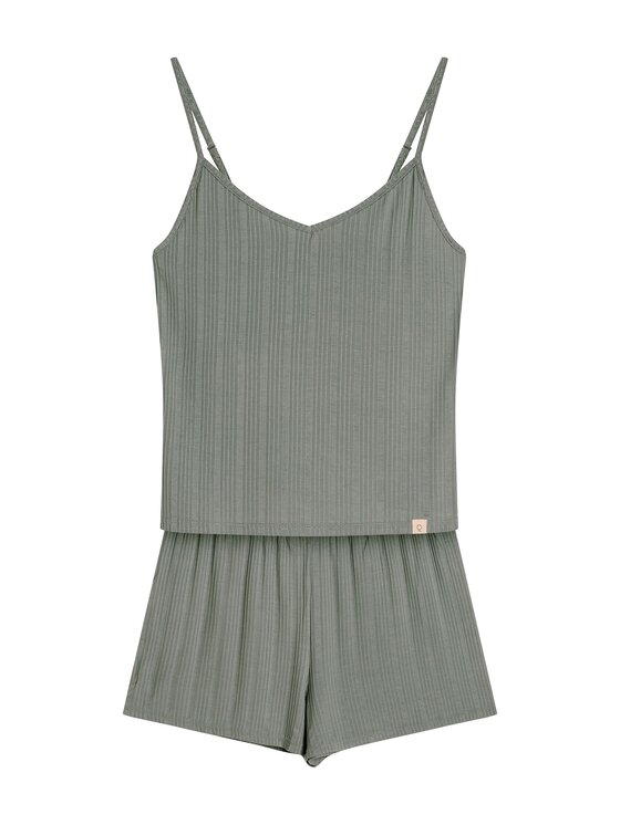 Esotiq Esotiq Piżama 43345 Zielony Regular Fit