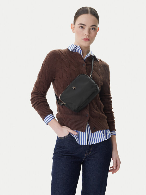 Tommy Hilfiger Tommy Hilfiger Borsetta Poppy Th Crossover AW0AW15638 Nero