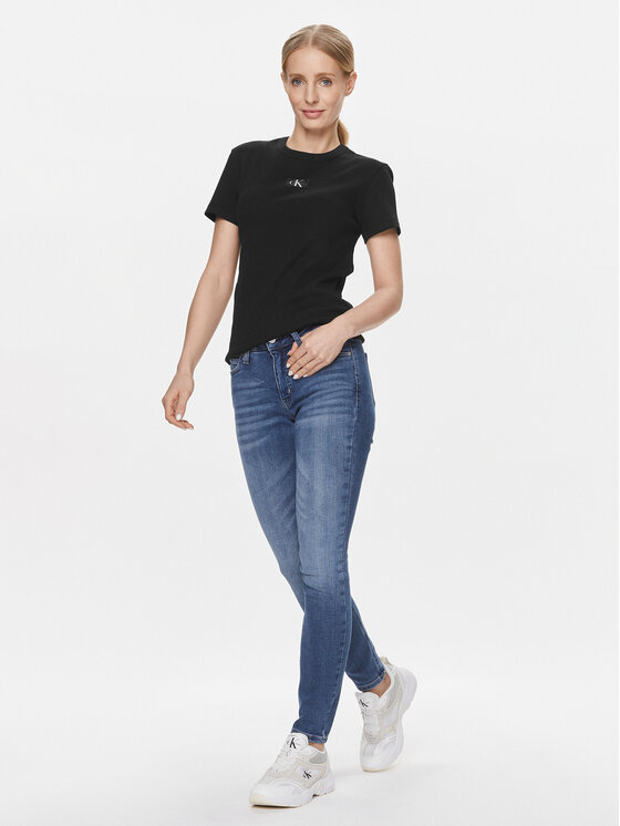 Calvin Klein Jeans Calvin Klein Jeans T-Shirt J20J222687 Černá Regular Fit