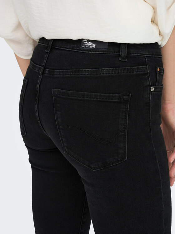 ONLY ONLY Blugi 15252221 Negru Straight Fit