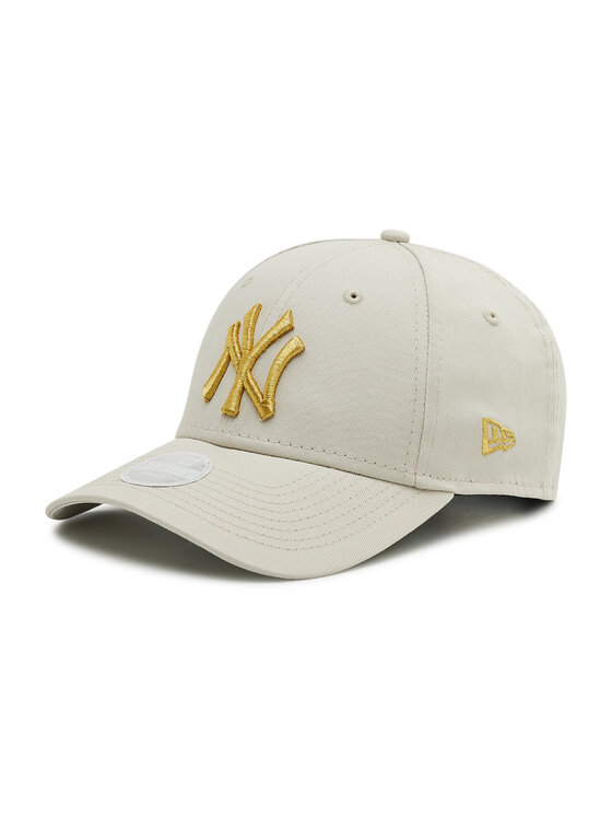 New Era New Era Czapka z daszkiem New York Yankees Metallic 60222491 Beżowy