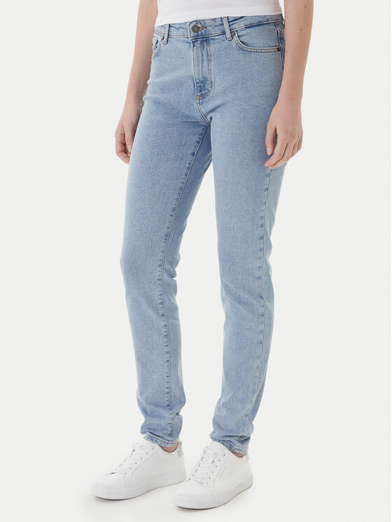 Guess Jeans Guess Jeans Džinsi W4YA92 D5CB3 Zils Slim Fit