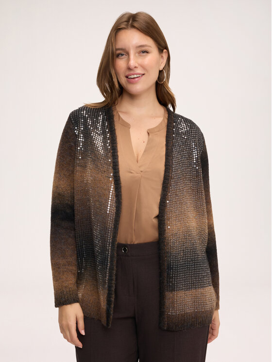 Fiorella Rubino Fiorella Rubino Kardigan M465L008732N022 Brązowy Regular Fit