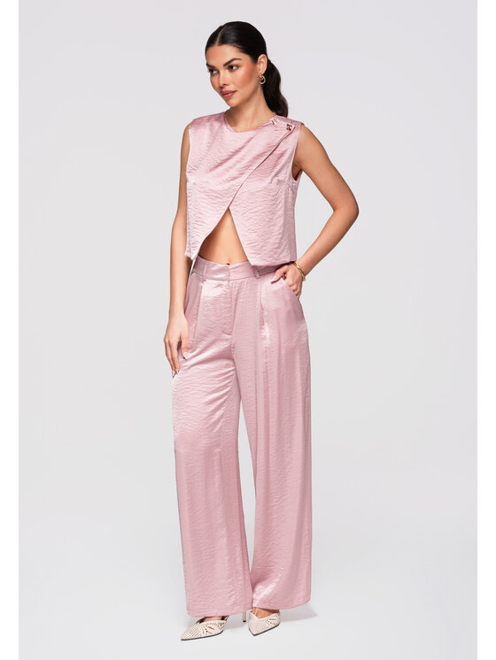 Ombre Ombre Halenka OW-TS-E0004 Růžová Regular Fit