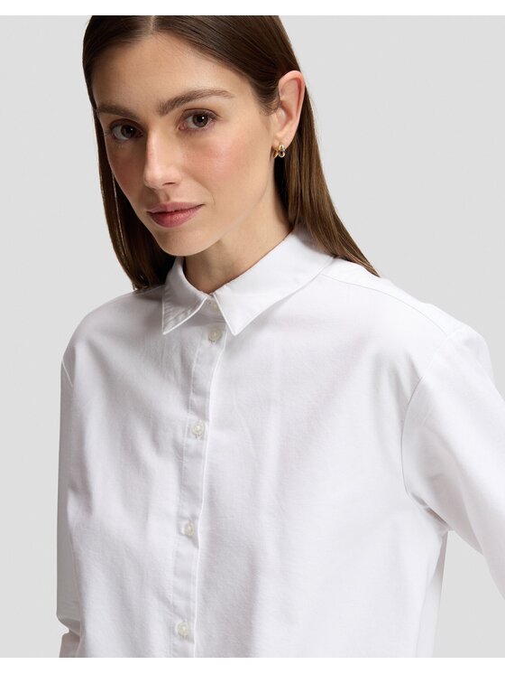 Lee Lee Koszula BOYFRIENDS SHIRT Biały Relaxed Fit