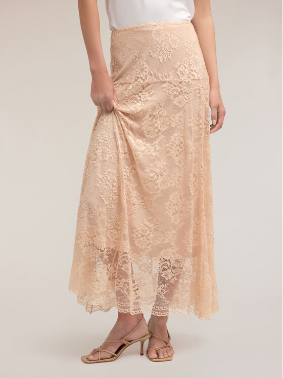 Motivi Motivi Spódnica maxi 1071Q001134N002 Różowy Regular Fit