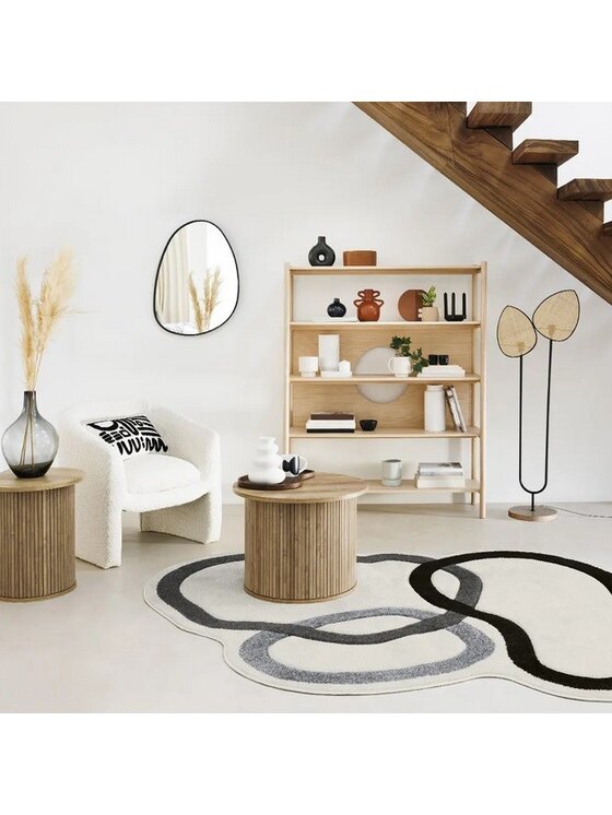 MIAhome MIAhome Lampa podłogowa CEREALE 143 cm Czarny