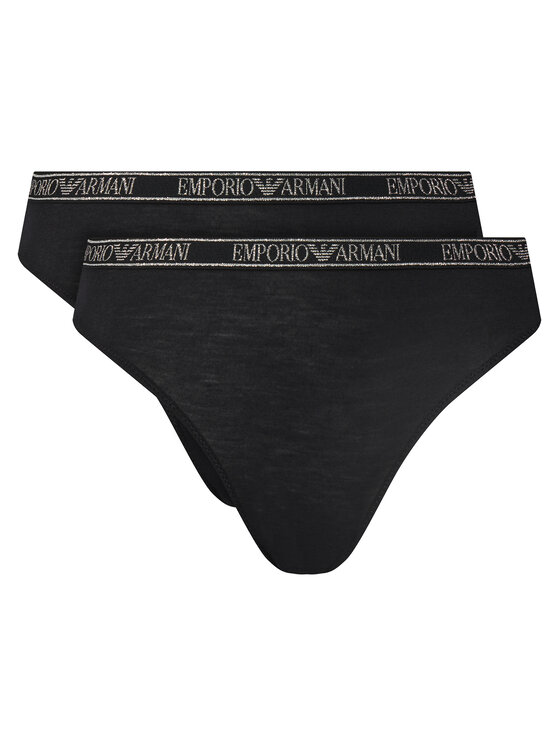Emporio Armani Underwear Emporio Armani Underwear 2er-Set klassische Damenslips EW000403 AF10889 MC005 Schwarz