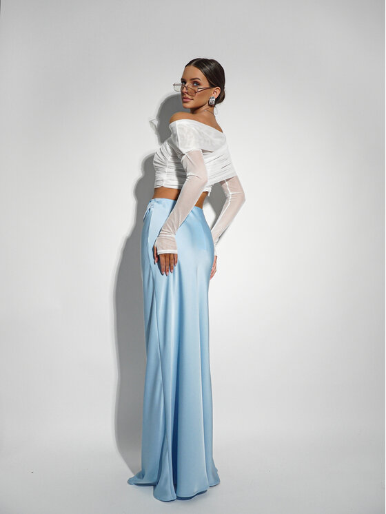 LilaLou LilaLou Maxi sukně Kemer Modrá Regular Fit