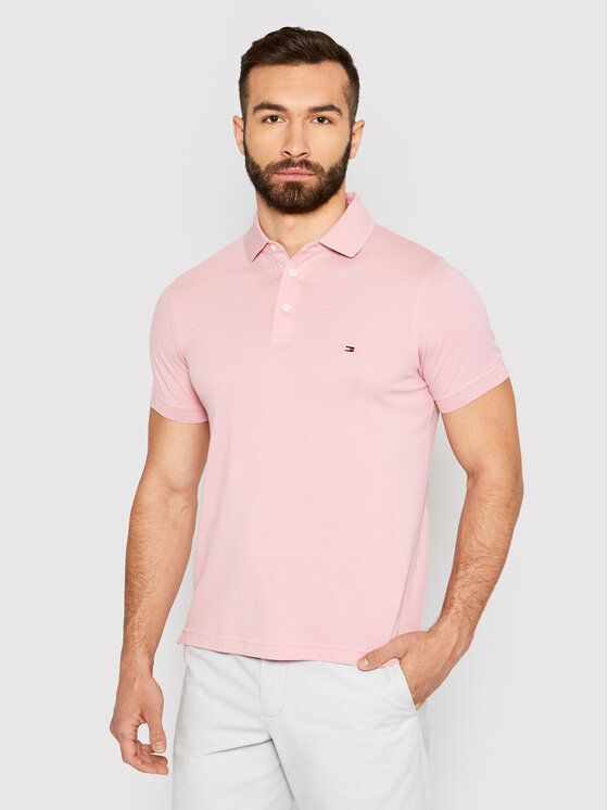 Polo rosa tommy hilfiger deals