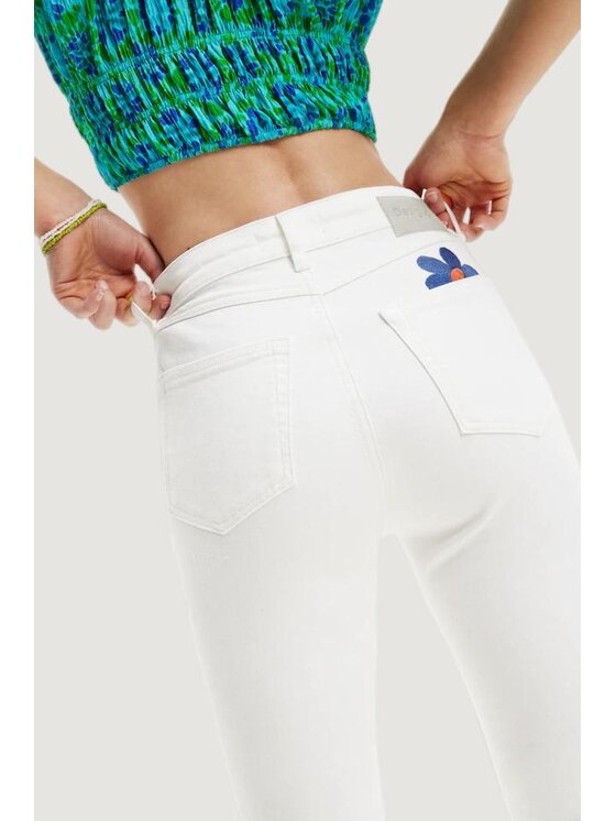 Desigual Desigual Jeans DENIM LUNA Bianco Slim Fit