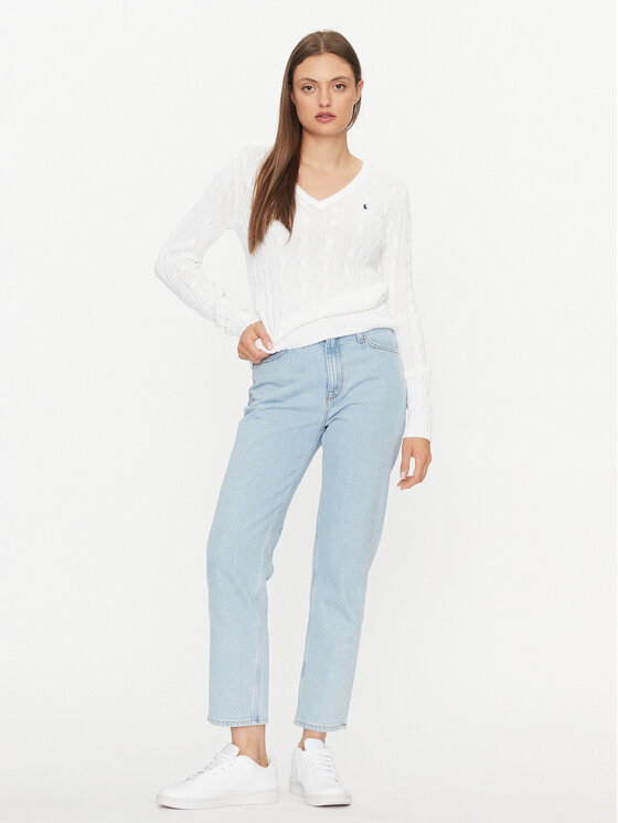 Maglione bianco ralph lauren store