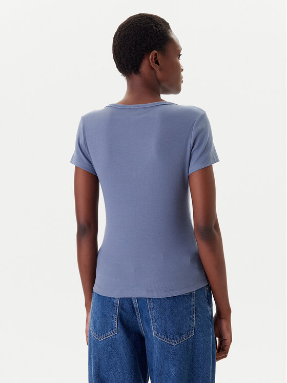Tommy Jeans Tommy Jeans T-Shirt Essential DW0DW17385 Modrá Slim Fit