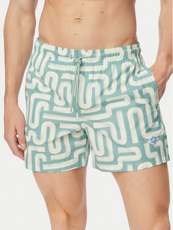 Jack & Jones Úszónadrág Maui Sand 12291428 Zöld Regular Fit