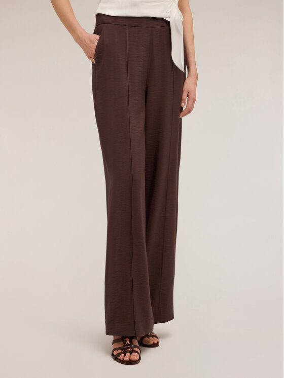 Motivi Motivi Pantaloni di tessuto P149W000791N022 Marrone Over Fit