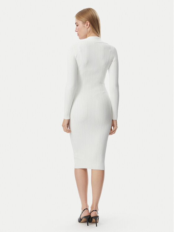 Marciano Guess Marciano Guess Úpletové šaty G6BK33 Z1636 Bílá Slim Fit