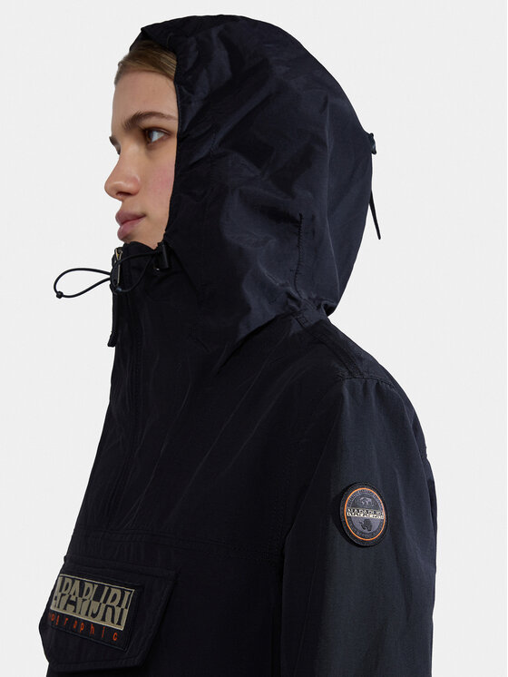 Napapijri Napapijri Anorak stiliaus striukė Rainforest NP0A4G7F Juoda Regular Fit