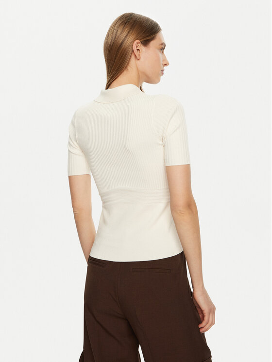 Guess Guess Sveter W5RR10 Z2Y72 Écru Regular Fit