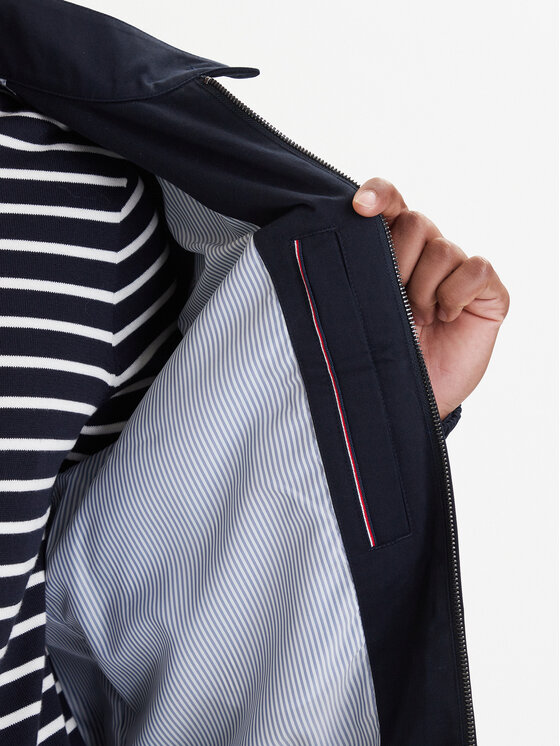 Tommy Hilfiger Tommy Hilfiger Bunda pro přechodné období Harrington MW0MW42507 Modrá Regular Fit
