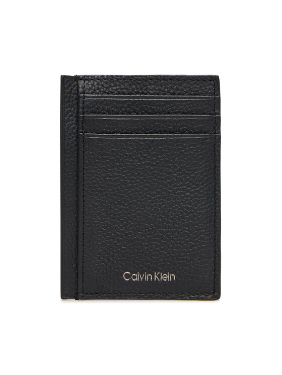 Calvin Klein Etui na karty kredytowe Foil Emboss Ns Card Case LV04D1061G Czarny