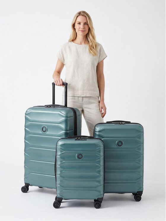 Delsey Paris Delsey Paris Komplet walizek 301416 Niebieski jasny