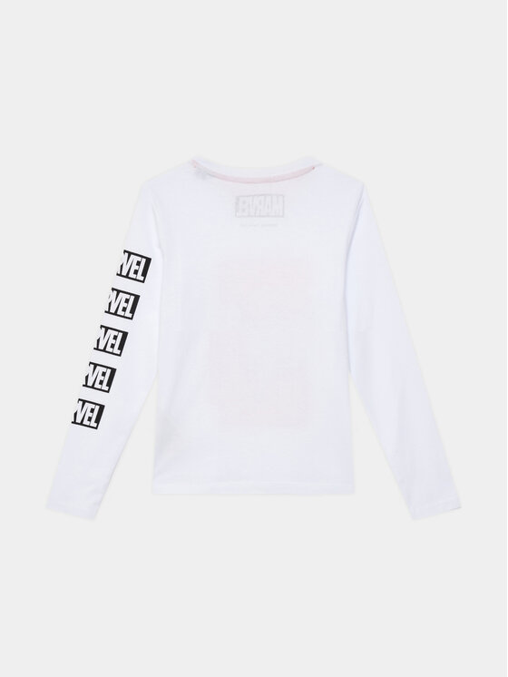 Jack & Jones Junior Jack & Jones Junior Bluzka MARVEL 12217803 Biały Regular Fit