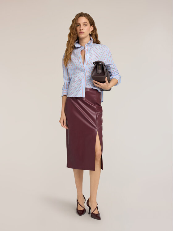 Motivi Motivi Spódnica midi 1063Q001243N036 Bordowy Slim Fit