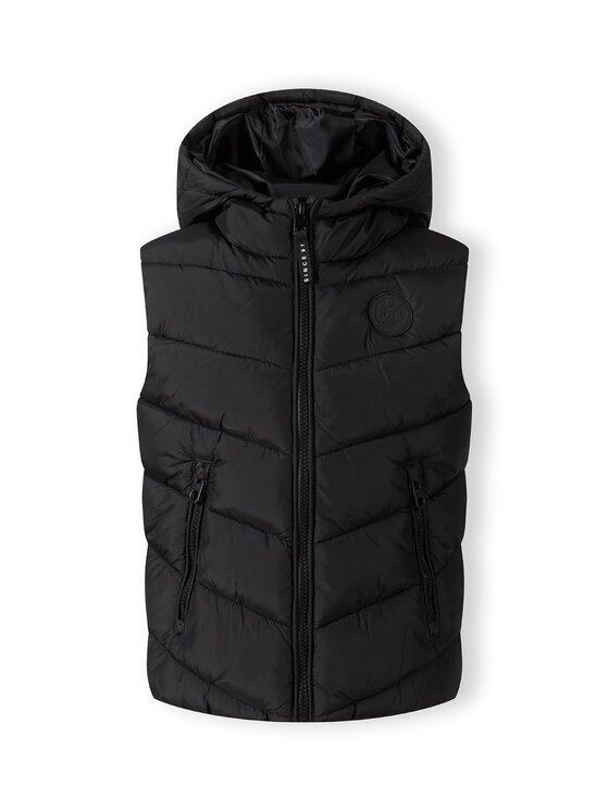 MINOTI MINOTI Kamizelka 19gilet45 Czarny Regular Fit