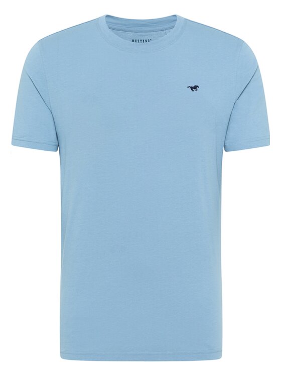 Mustang Mustang T-Shirt Style Alex Niebieski Regular Fit