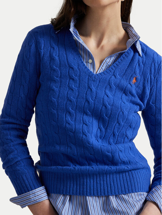 Polo Ralph Lauren Polo Ralph Lauren Sweter 211971866006 Niebieski Slim Fit