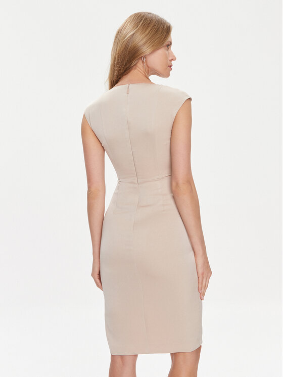 Marciano Guess Marciano Guess Коктейльна сукня Laing 4RGK40 9948Z Бежевий Regular Fit
