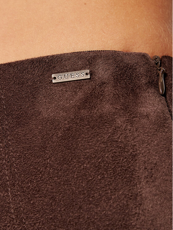 Guess Guess Leggings Maya W1YB90 WE0L0 Smeđa Slim Fit