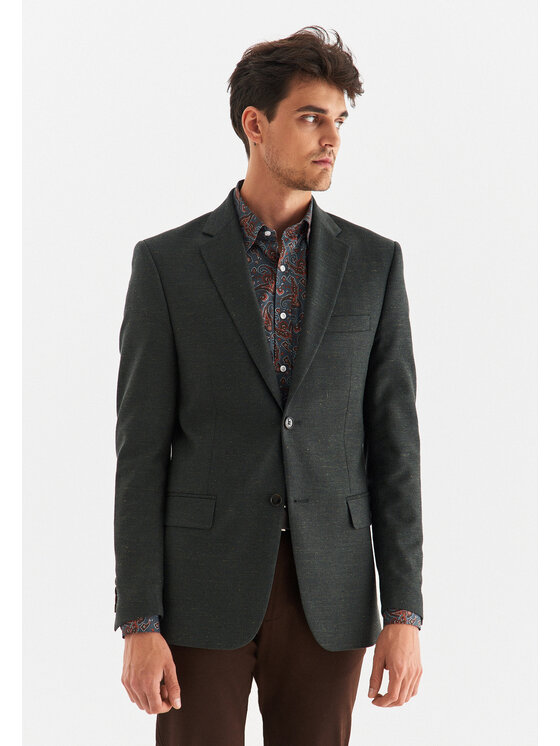 Pako Lorente Pako Lorente Marynarka P22WP-3X-029 Zielony Slim Fit