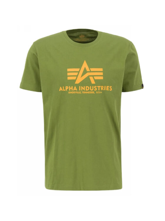 Alpha Industries Alpha Industries T-Shirt AI.100501-714-XXL Zielony Basic Fit
