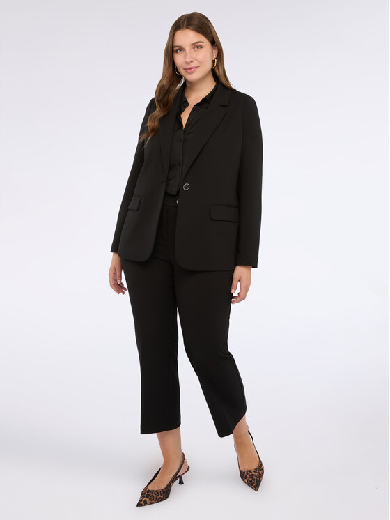 Fiorella Rubino Fiorella Rubino Marynarka Q529T000212N033 Czarny A-Line Fit