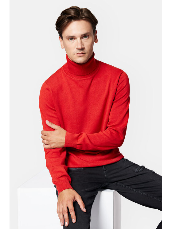 Lancerto Lancerto Golf Slink SW073223000065 Czerwony Regular Fit