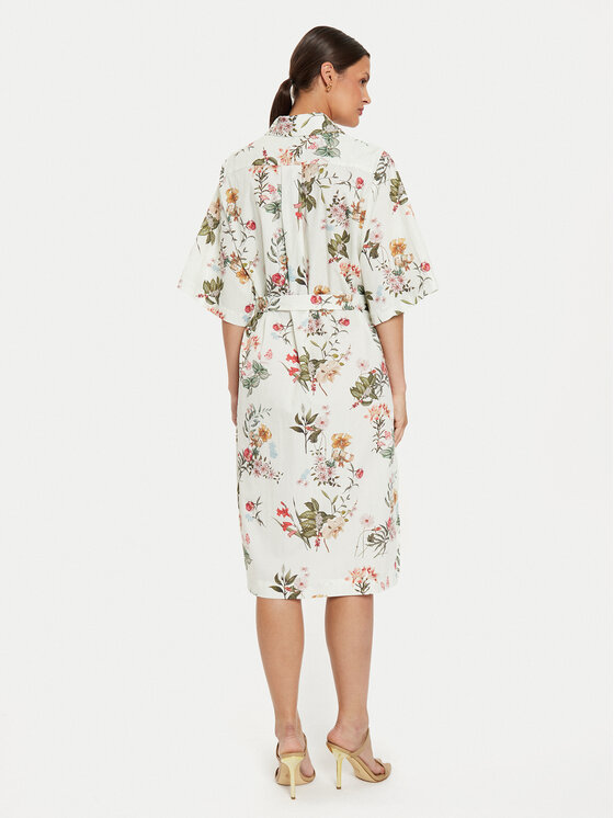 ViCOLO ViCOLO Рокля тип риза TB2250 Бял Regular Fit