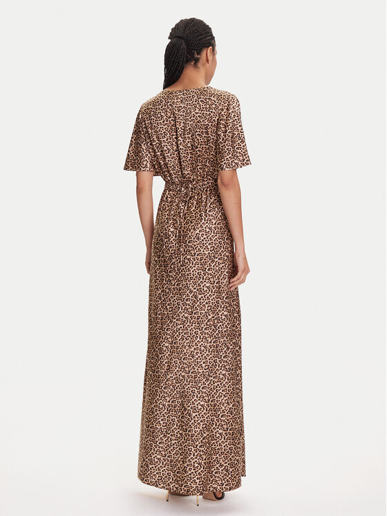 Guess Guess Sukienka wieczorowa W5YK01 WHEZ2 Beżowy Regular Fit
