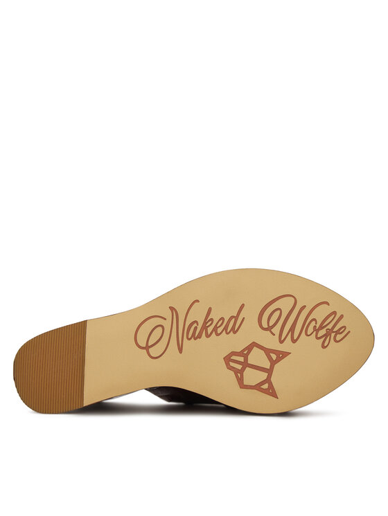 Naked Wolfe Naked Wolfe Šľapky TULIP 00131 Hnedá