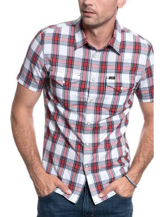 Lee Lee Camicia WESTERN SS SHIRT Rosso Regular Fit