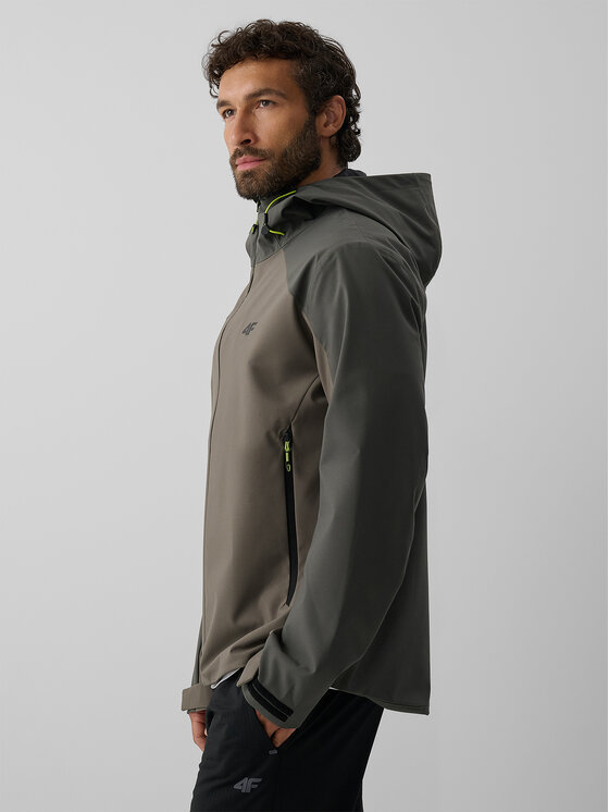 4F 4F Kurtka przejściowa URBAN COMMUTER Khaki Regular Fit