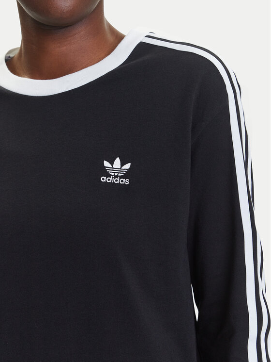adidas adidas Bluza adicolor 3-Stripes JC5774 Črna Regular Fit